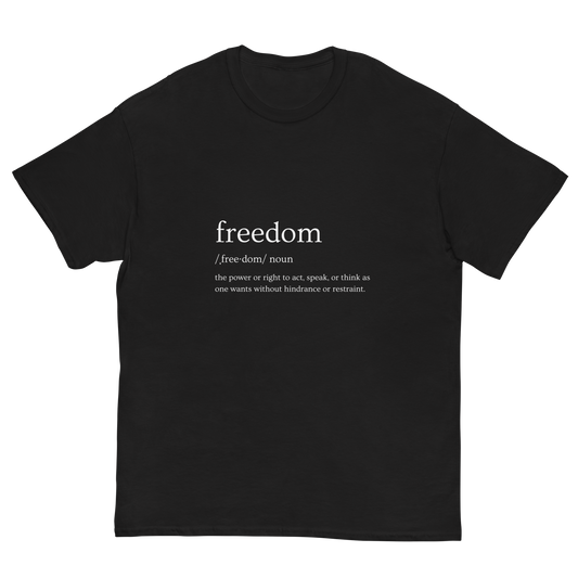 Large Freedom Definition Men's Short Sleeve Shirt