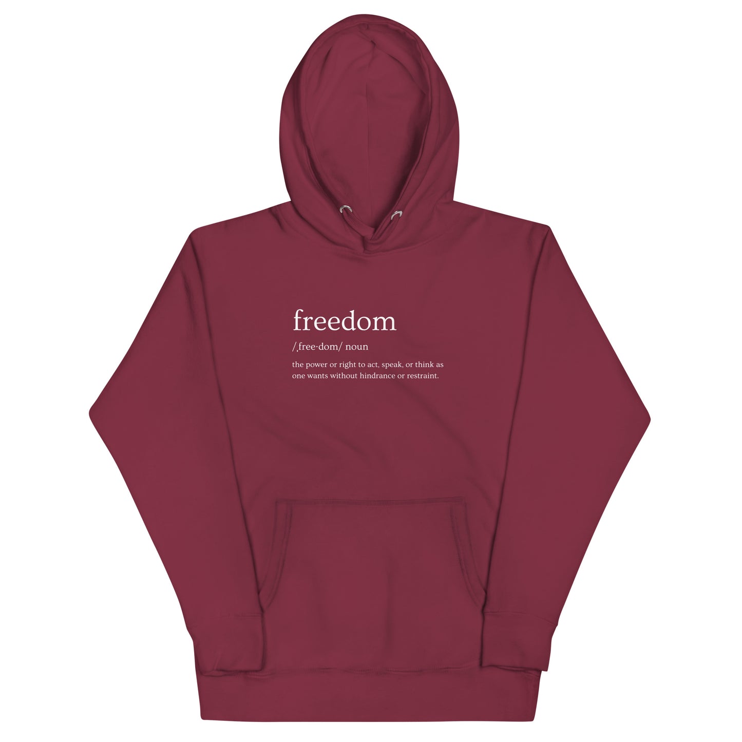 Large Freedom Definition Hoodie